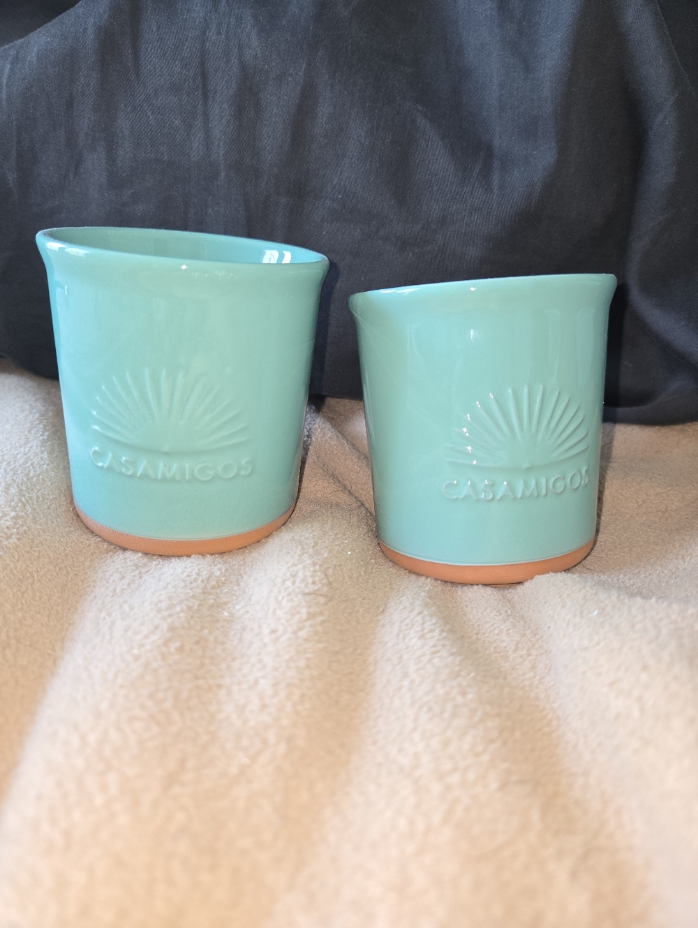 Brand New  Casamigos Tequila Turquoise Cups - Set of 2 Cups